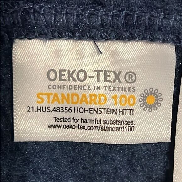 Lands’‎ End “Evening Blue Heather” Sweater Fleece Jacket Size M (10-12) - Picture 14 of 15